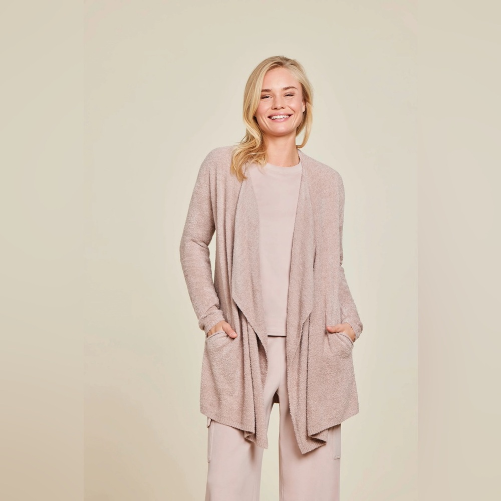RT17. BAREFOOT DREAMS Women's Cozy Open Front Cardigan Sweater